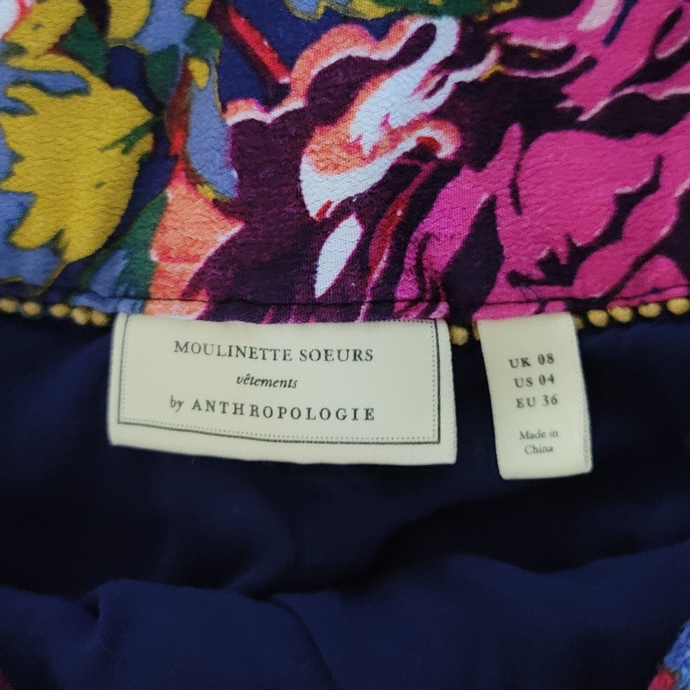 Anthropologie Multicolor Floral and Paisley Skirt - Picture 9 of 9